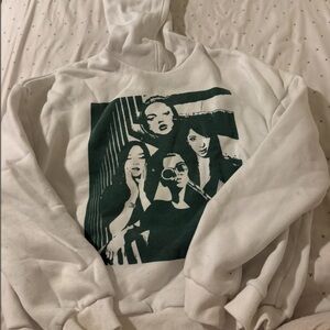 Edikted Graphic White Hoodie